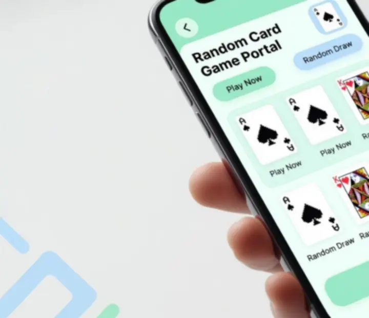 Gra przeglądarkowa z kartami na urządzeniu mobilnym